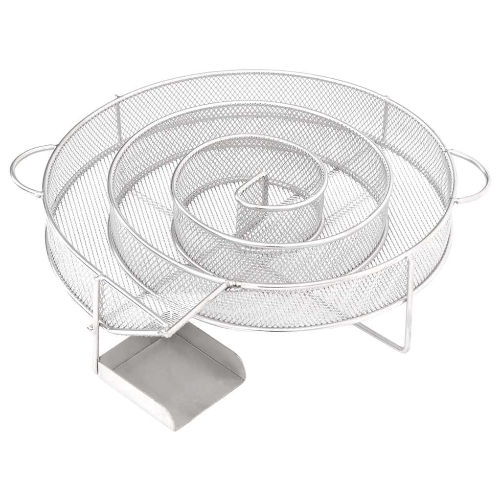 Ovnsrøyker med kaldrøykgenerator galvanisert stål vidaXL