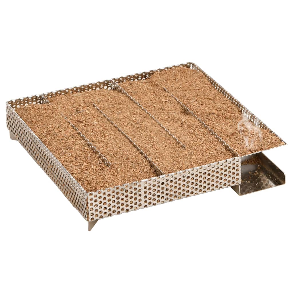 Ovnsrøyker med kaldrøykgenerator galvanisert stål vidaXL