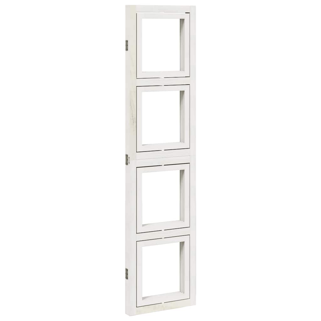 Romdeler 3 paneler hvit heltre keisertre