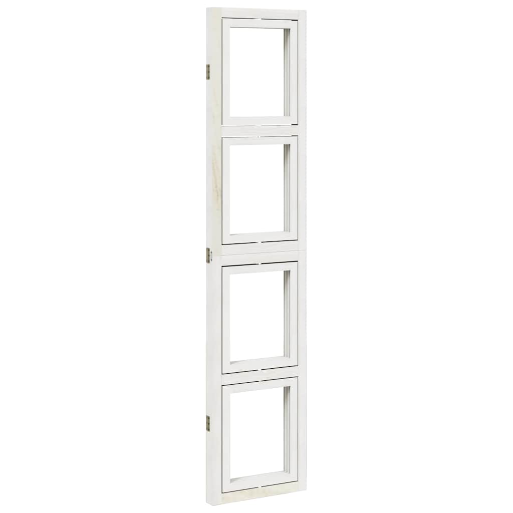 Romdeler 3 paneler hvit heltre keisertre