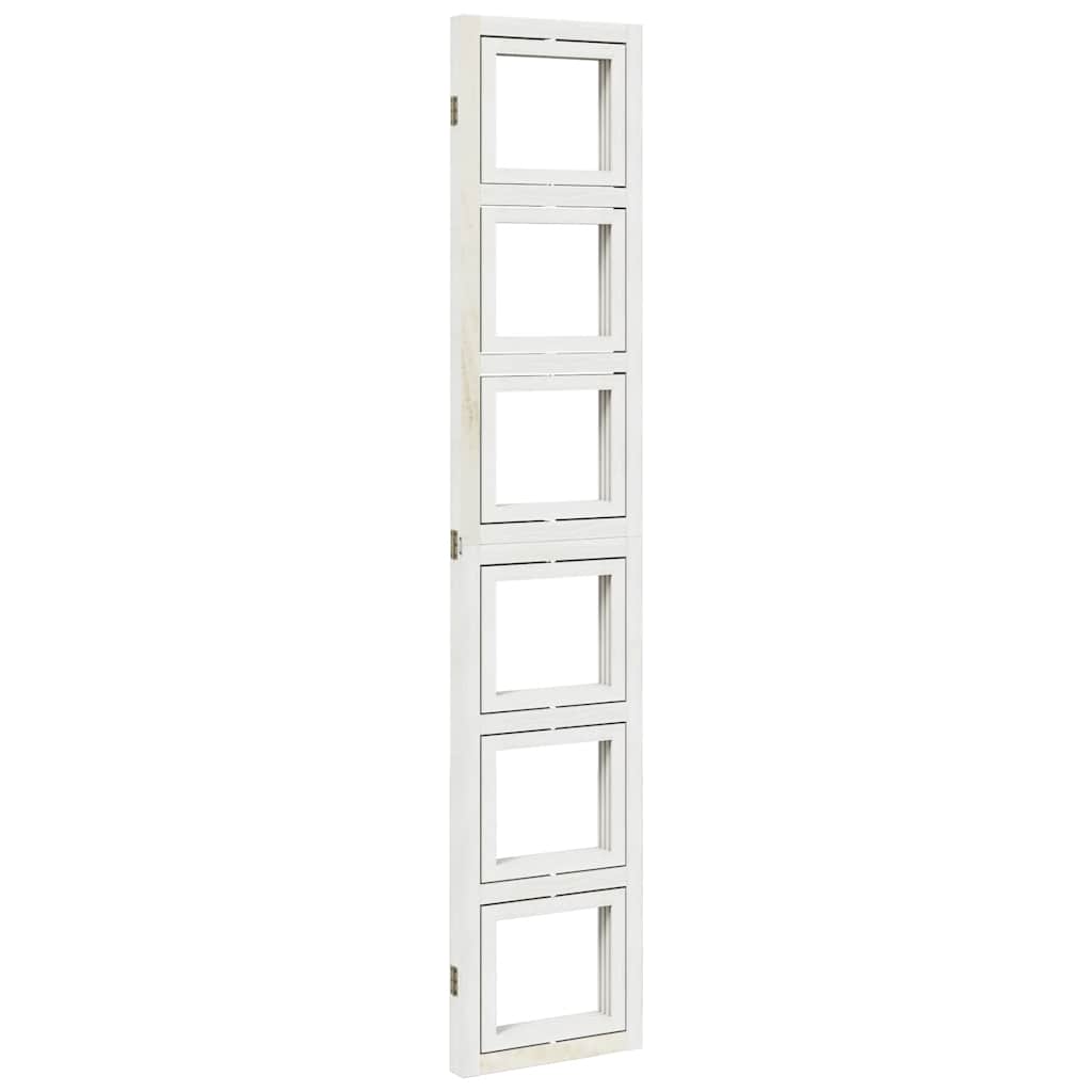Romdeler 3 paneler hvit heltre keisertre