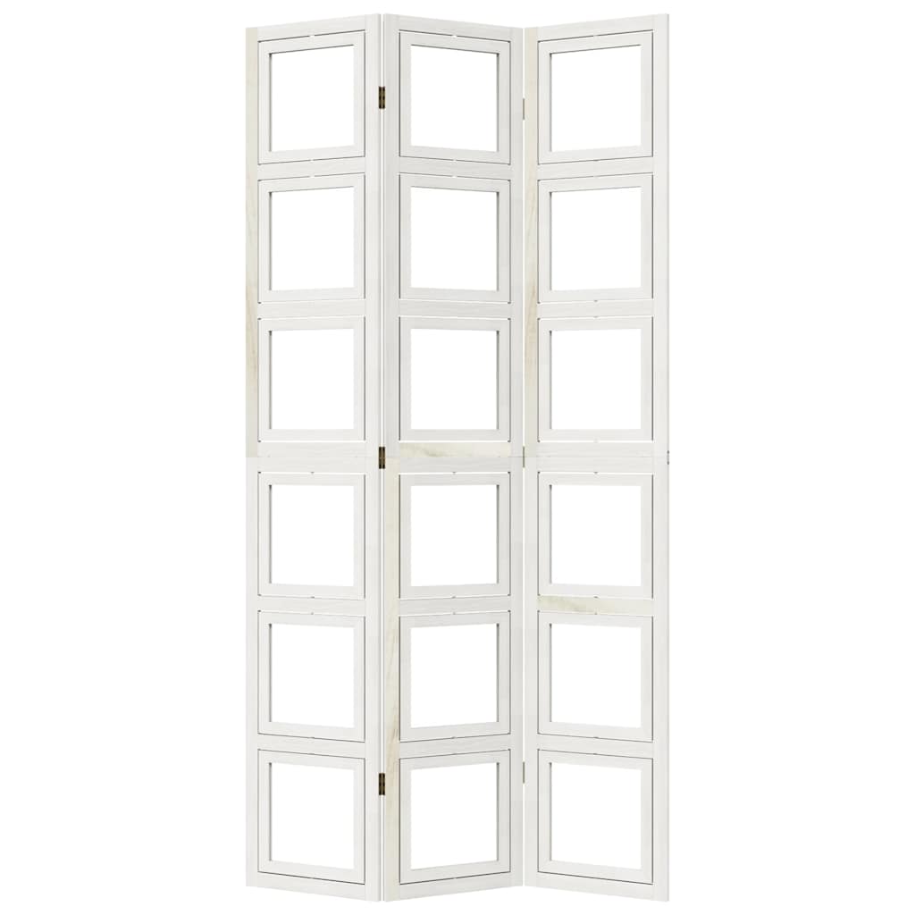 Romdeler 3 paneler hvit heltre keisertre