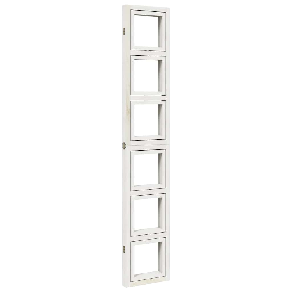 Romdeler 4 paneler hvit heltre keisertre