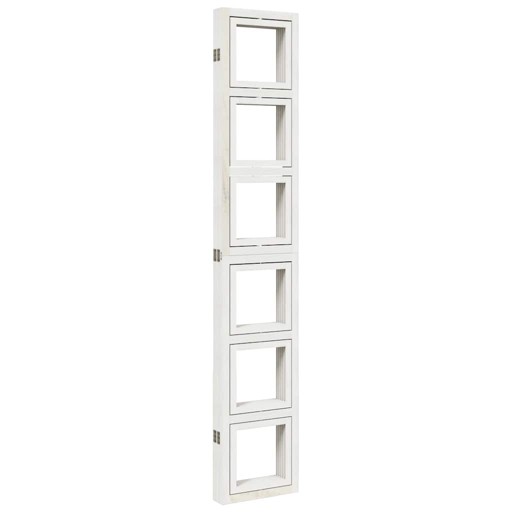 Romdeler 5 paneler hvit heltre keisertre