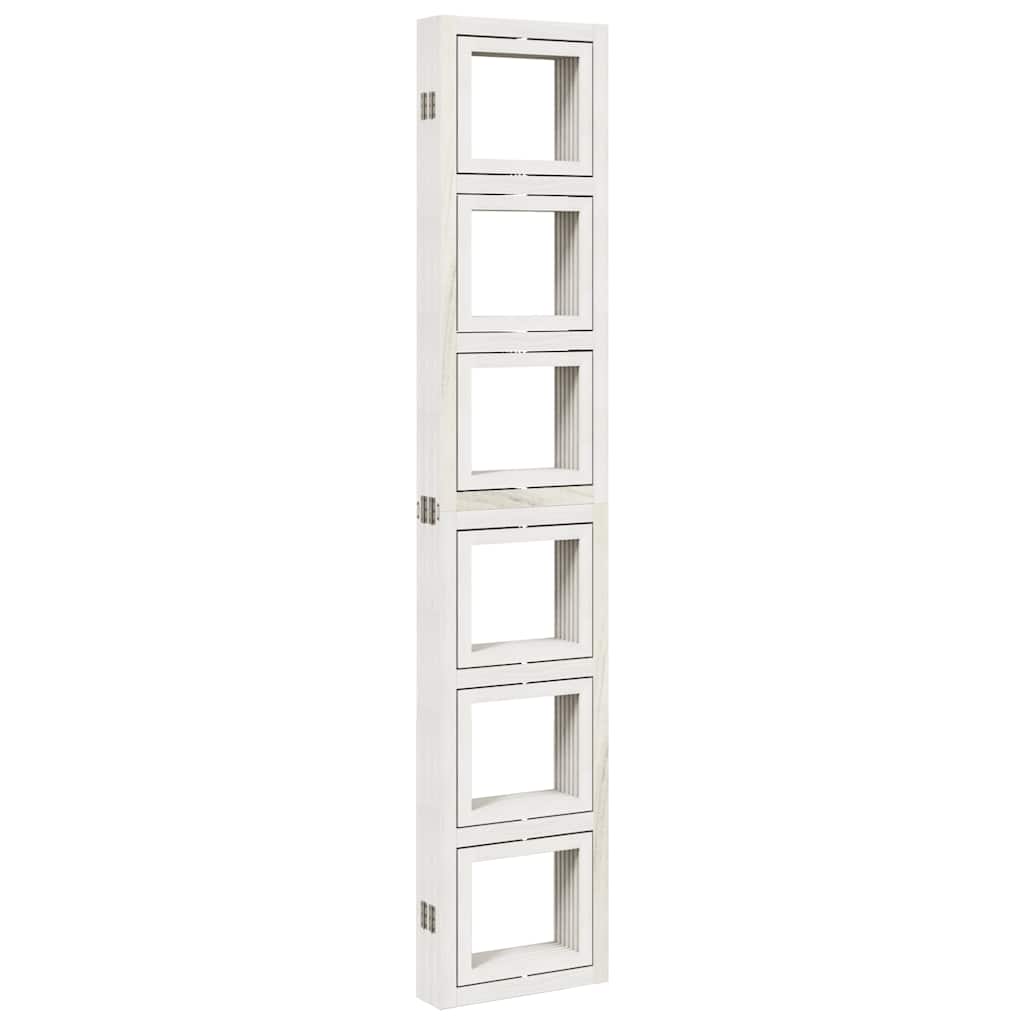 Romdeler 6 paneler hvit heltre keisertre