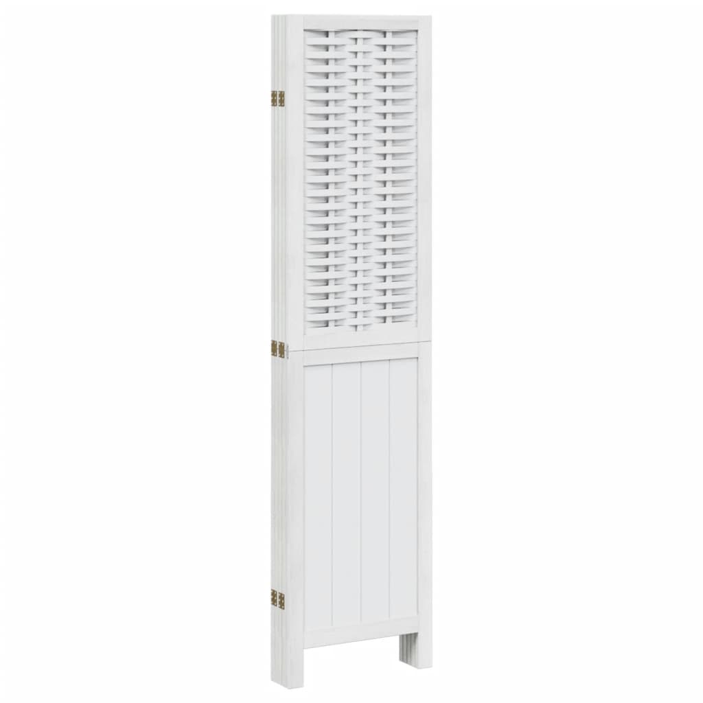 Romdeler 5 paneler hvit heltre keisertre