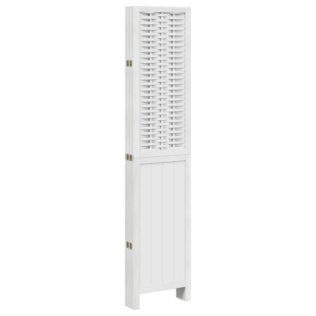 Romdeler 6 paneler hvit heltre keisertre