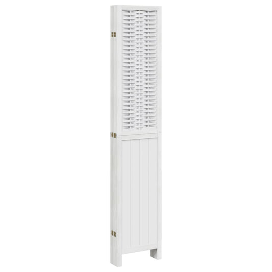 Romdeler 6 paneler hvit heltre keisertre