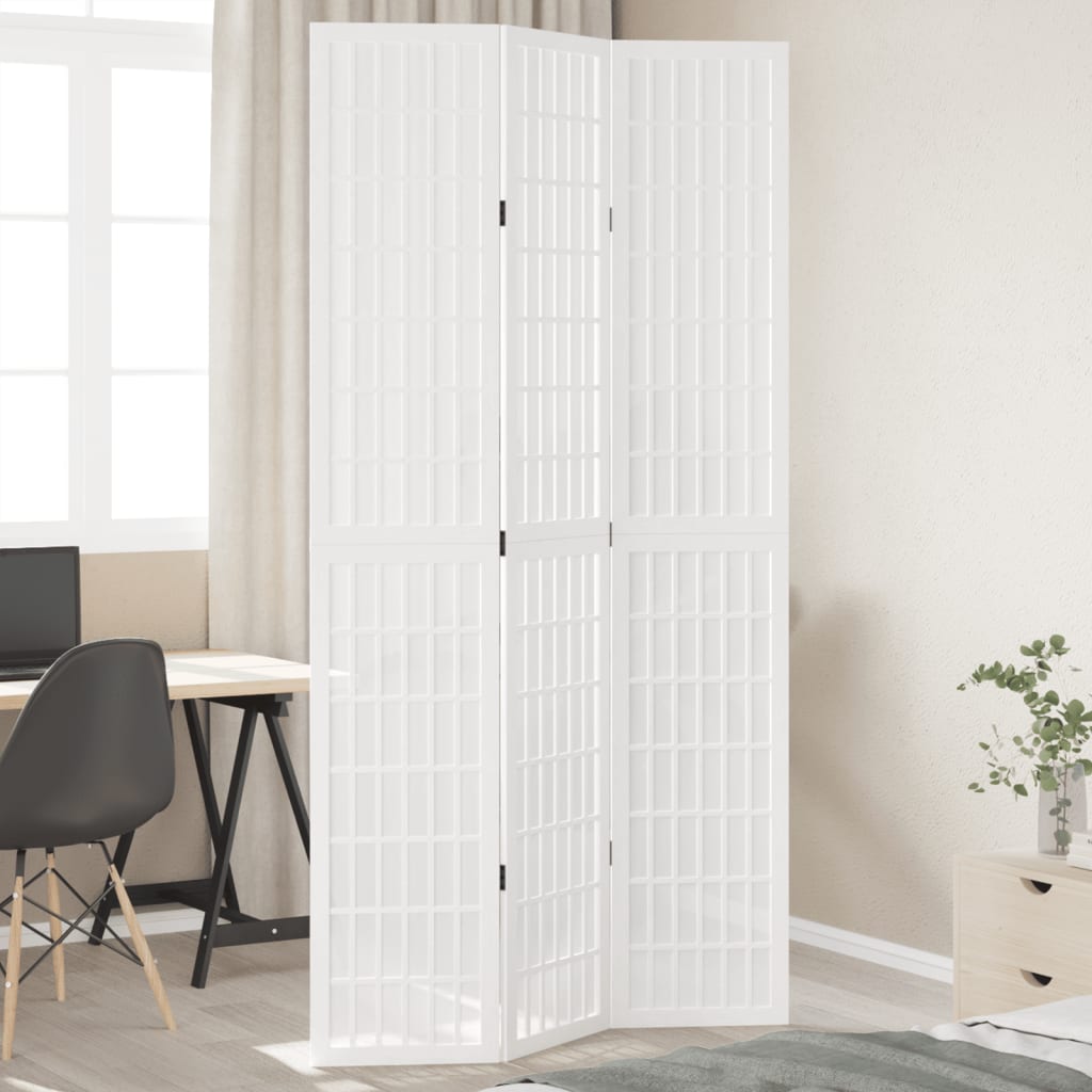 Romdeler 3 paneler hvit heltre keisertre