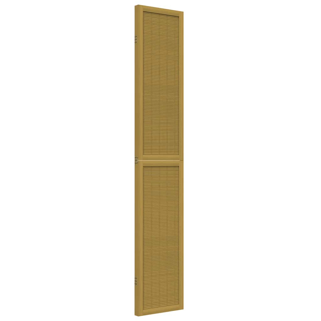 Romdeler 3 paneler brun heltre keisertre vidaXL