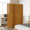 Romdeler 4 paneler brun heltre keisertre