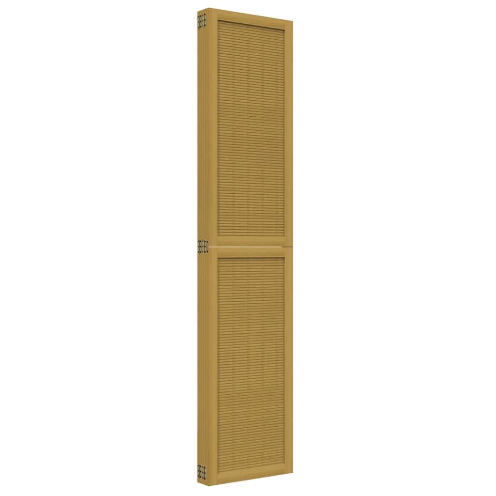 Romdeler 5 paneler brun heltre keisertre vidaXL