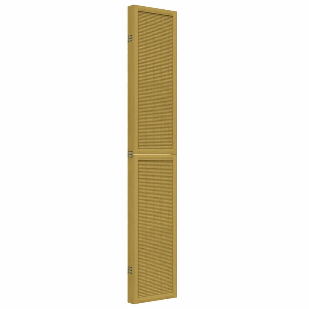 Romdeler 5 paneler brun heltre keisertre vidaXL
