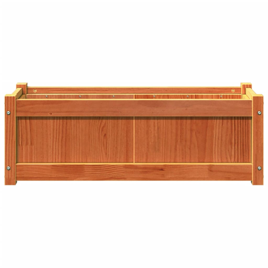 Hageplantekasse voksbrun 90x31x31 cm heltre furu