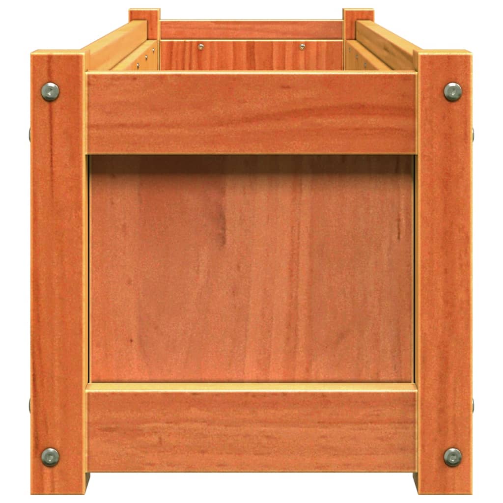 Hageplantekasse voksbrun 90x31x31 cm heltre furu