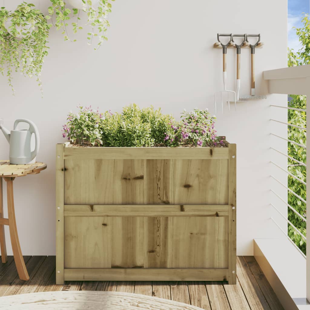 Hageplantekasse 90x50x70 cm impregnert furu vidaXL