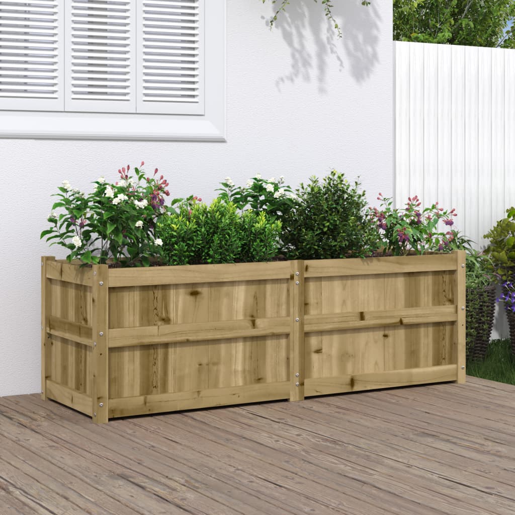 Hageplantekasse 150x50x50 cm impregnert furu