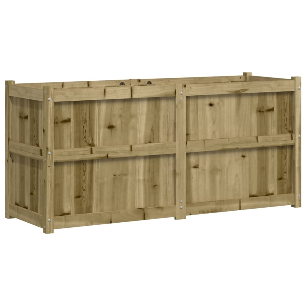 Hageplantekasse 150x50x70 cm impregnert furu