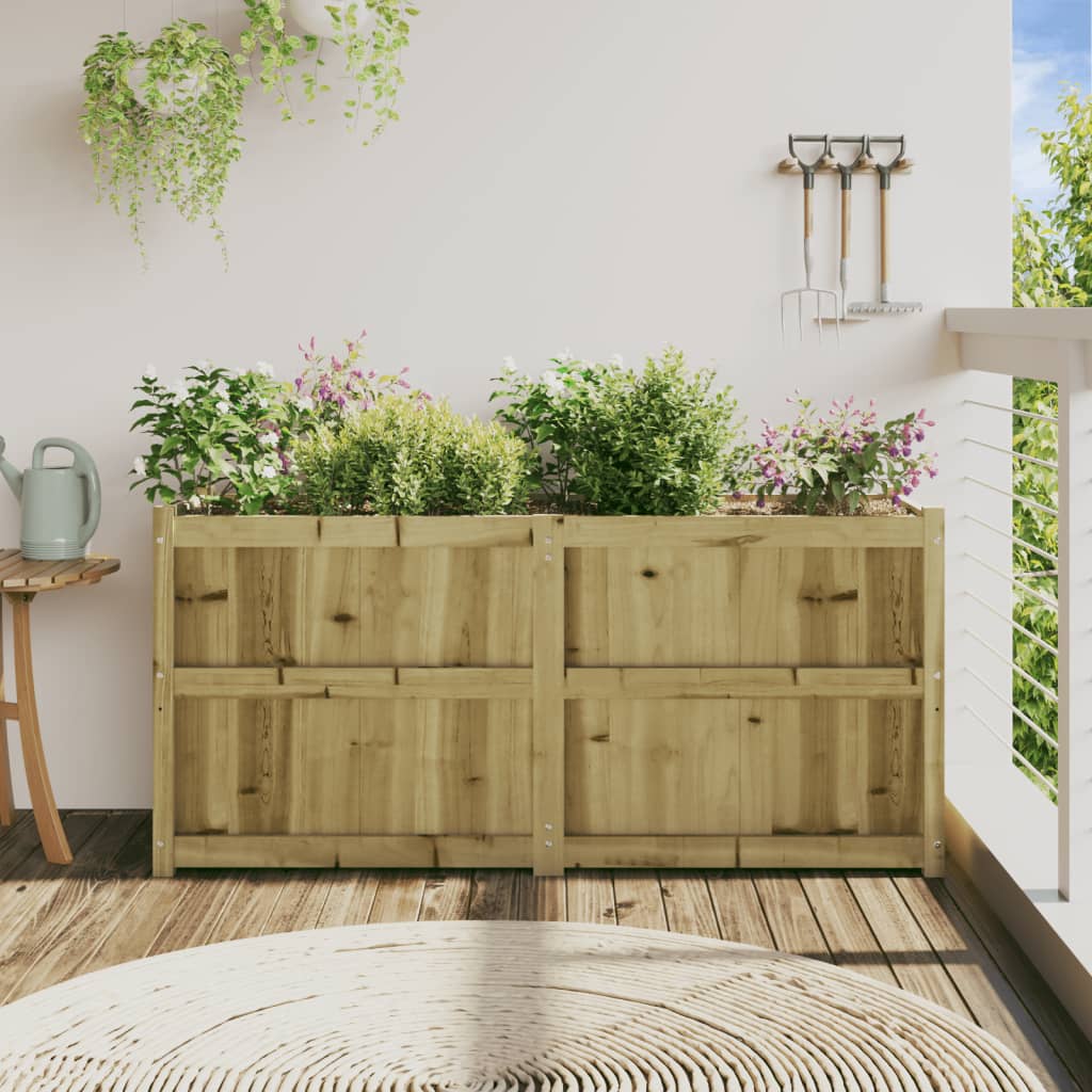 Hageplantekasse 150x50x70 cm impregnert furu