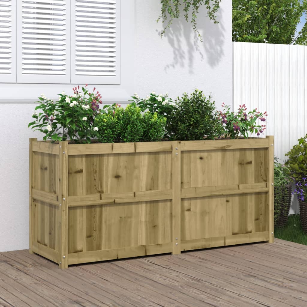 Hageplantekasse 150x50x70 cm impregnert furu