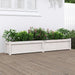 Hageplantekasse hvit 180x31x31 cm heltre furu