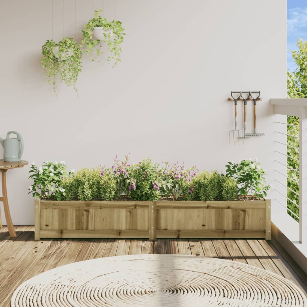 Hageplantekasse 180x31x31 cm impregnert furu