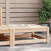 Fotskammel til hage 70x70x30 cm heltre furu
