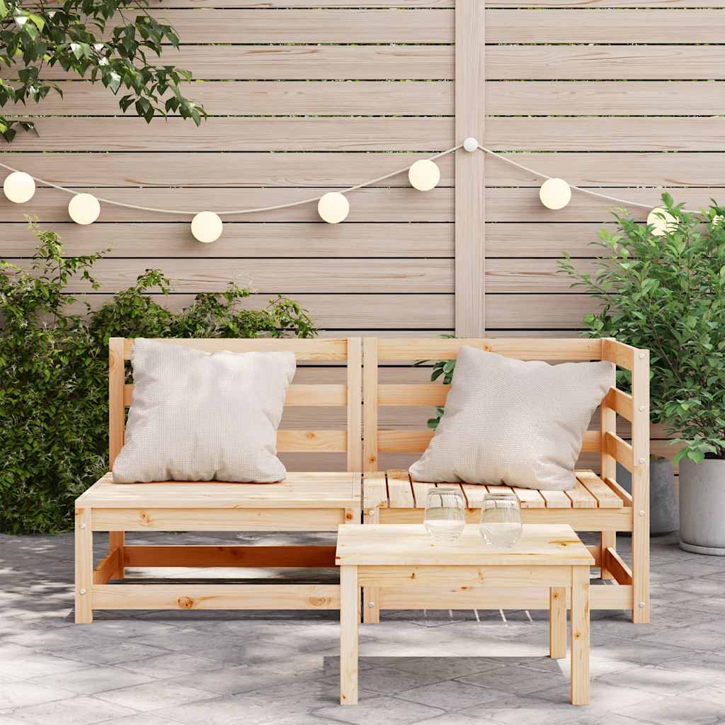 Hagesofa 2-seters heltre furu