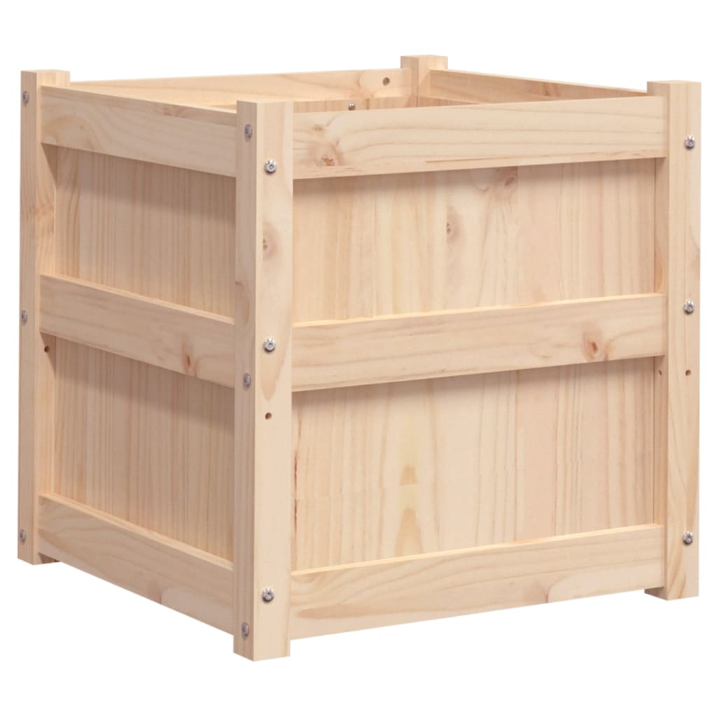 Plantekasser 2 stk heltre furu vidaXL