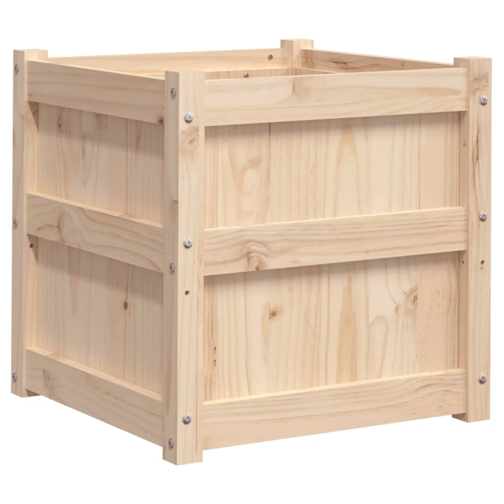Plantekasser 2 stk heltre furu vidaXL