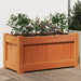 Hageplantekasse voksbrun 60x31x31 cm heltre furu