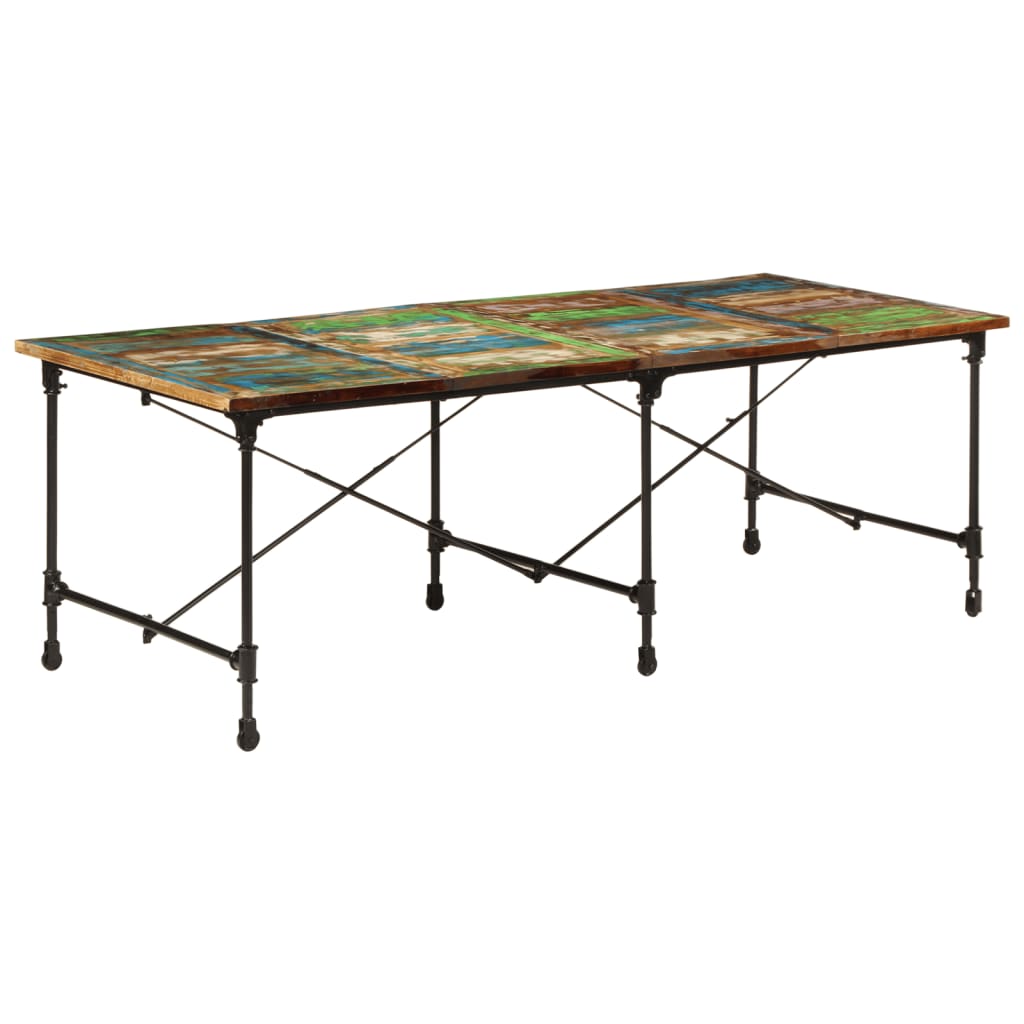 Spisebord 220x90x77 cm gjenvunnet heltre