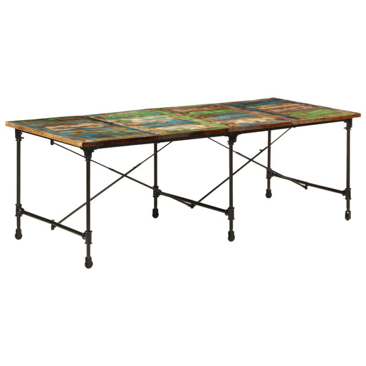 Spisebord 220x90x77 cm gjenvunnet heltre