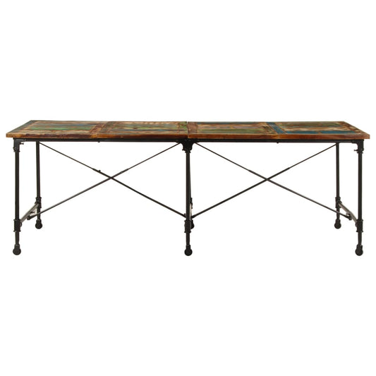 Spisebord 220x90x77 cm gjenvunnet heltre