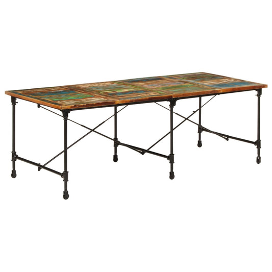 Spisebord 220x90x77 cm gjenvunnet heltre