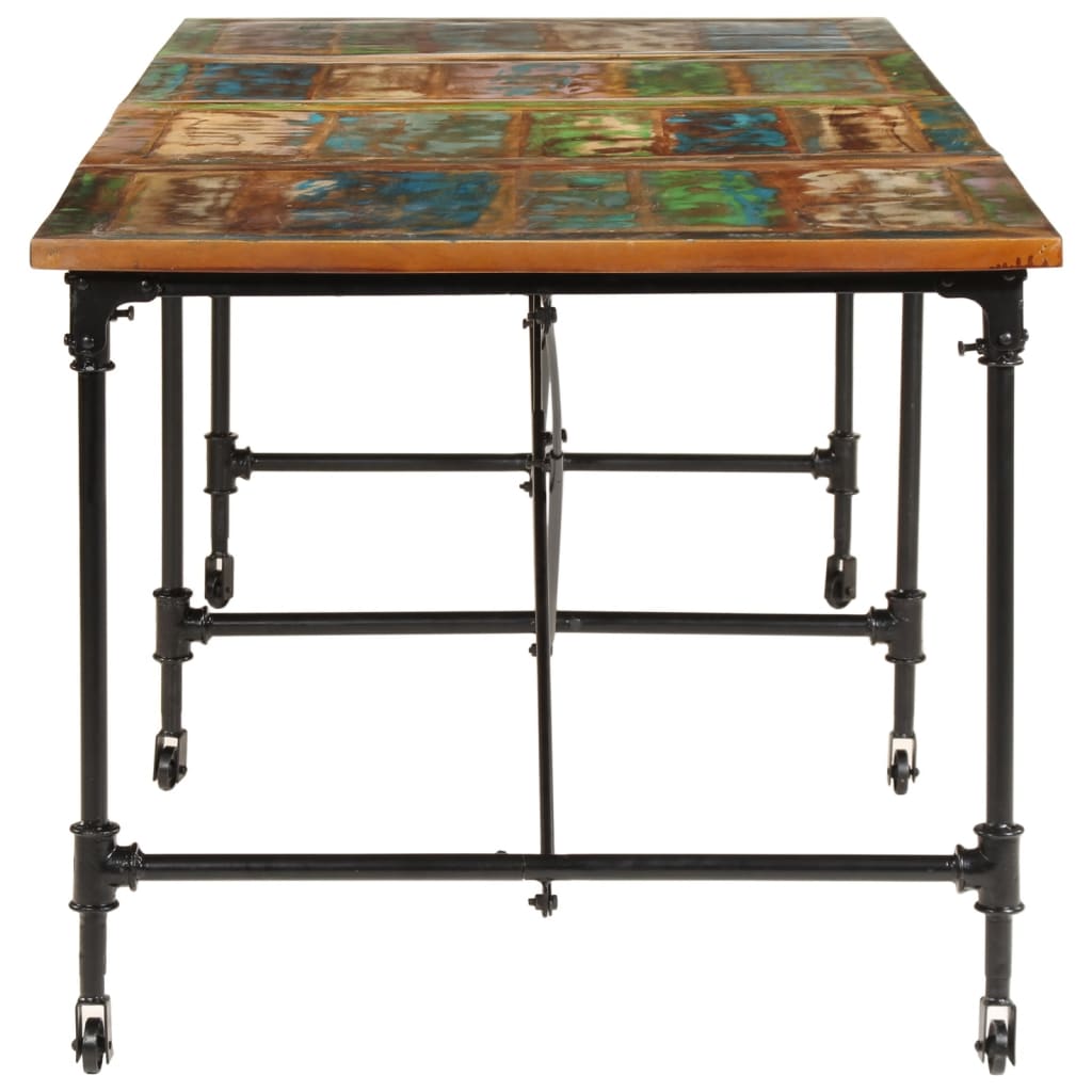 Spisebord 220x90x77 cm gjenvunnet heltre