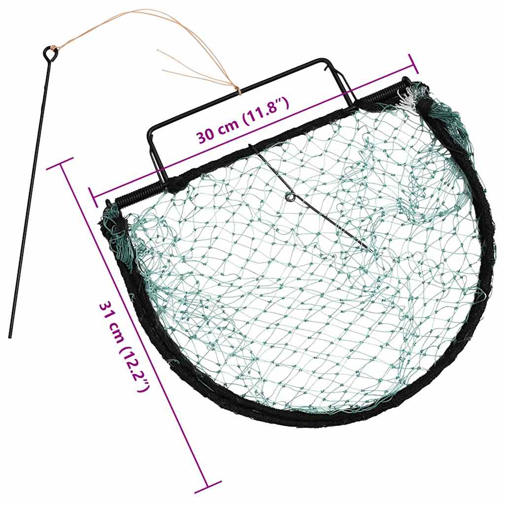 Fuglefelle grønn 30 cm stål vidaXL