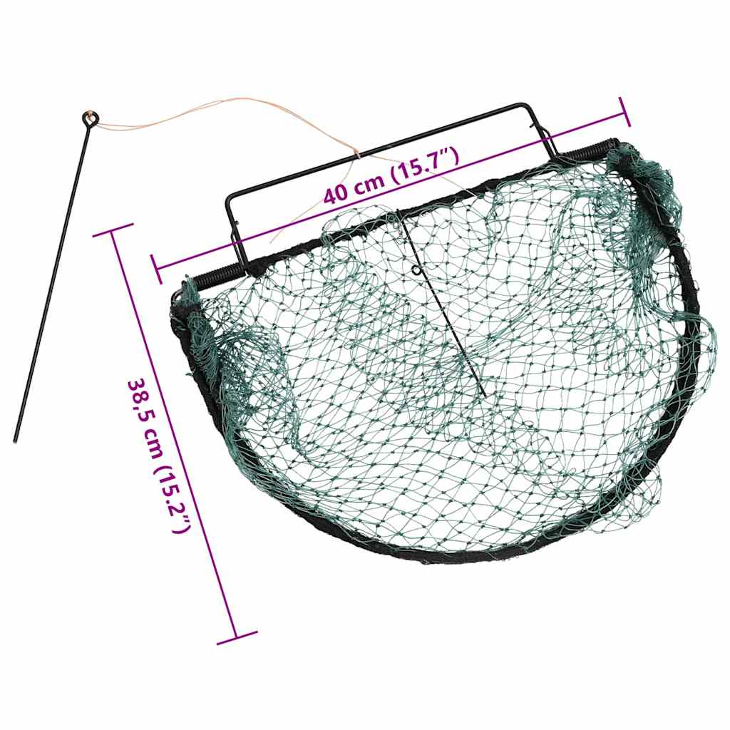 Fuglefelle grønn 40 cm stål vidaXL