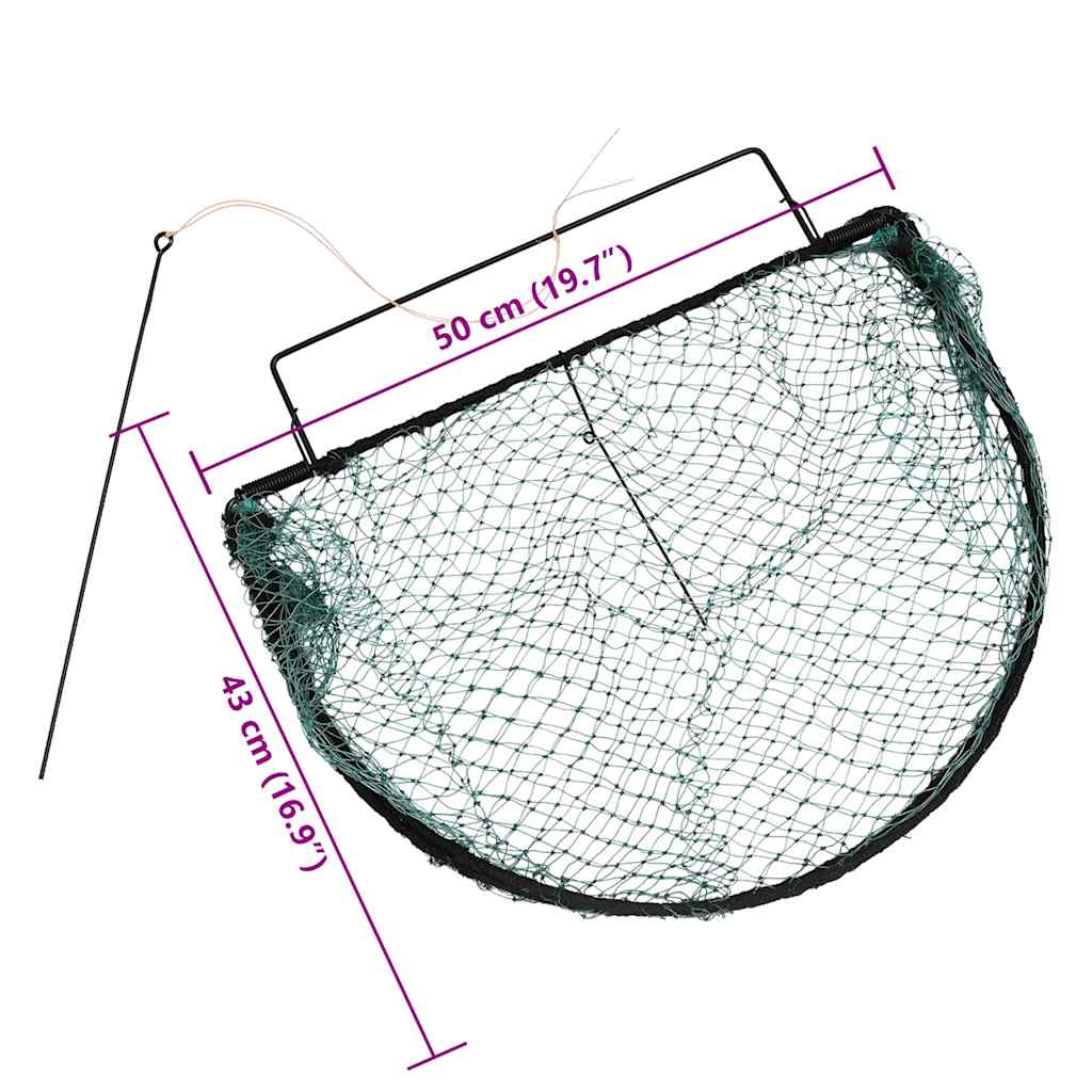 Fuglefelle grønn 50 cm stål vidaXL