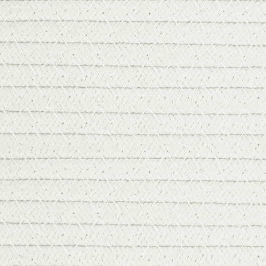 Oppbevaringskurver 2 stk beige og hvit Ø24x18 cm bomull