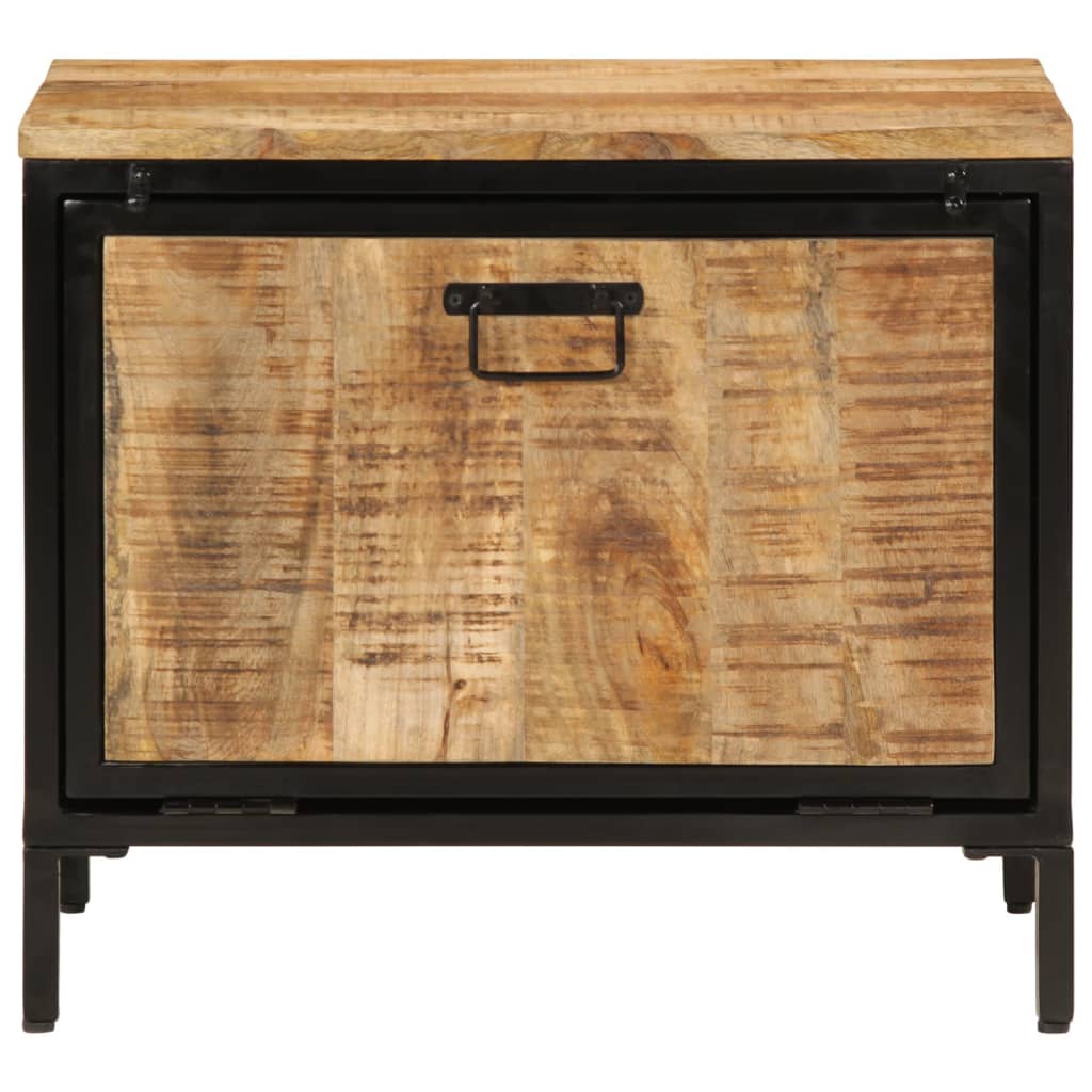 Skoskap 60x35x53 cm grovt heltre mangotre