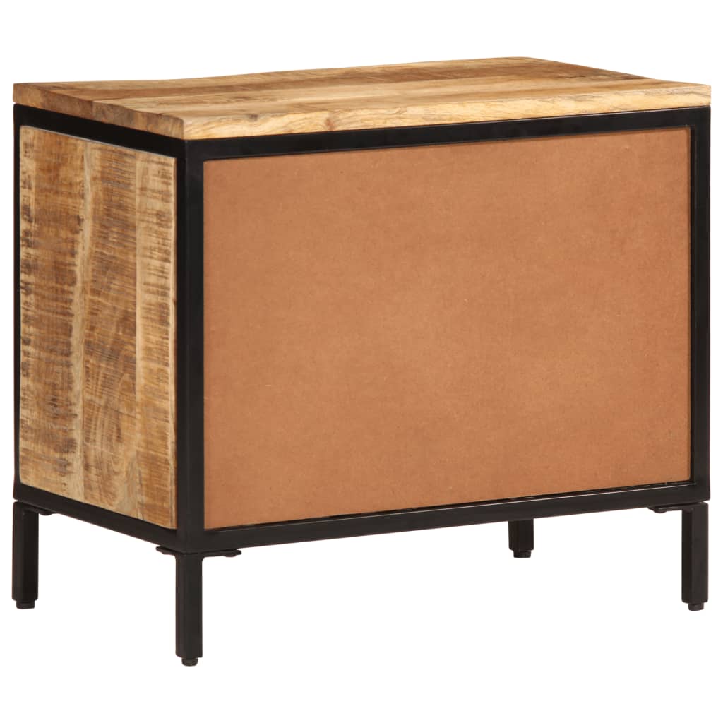 Skoskap 60x35x53 cm grovt heltre mangotre