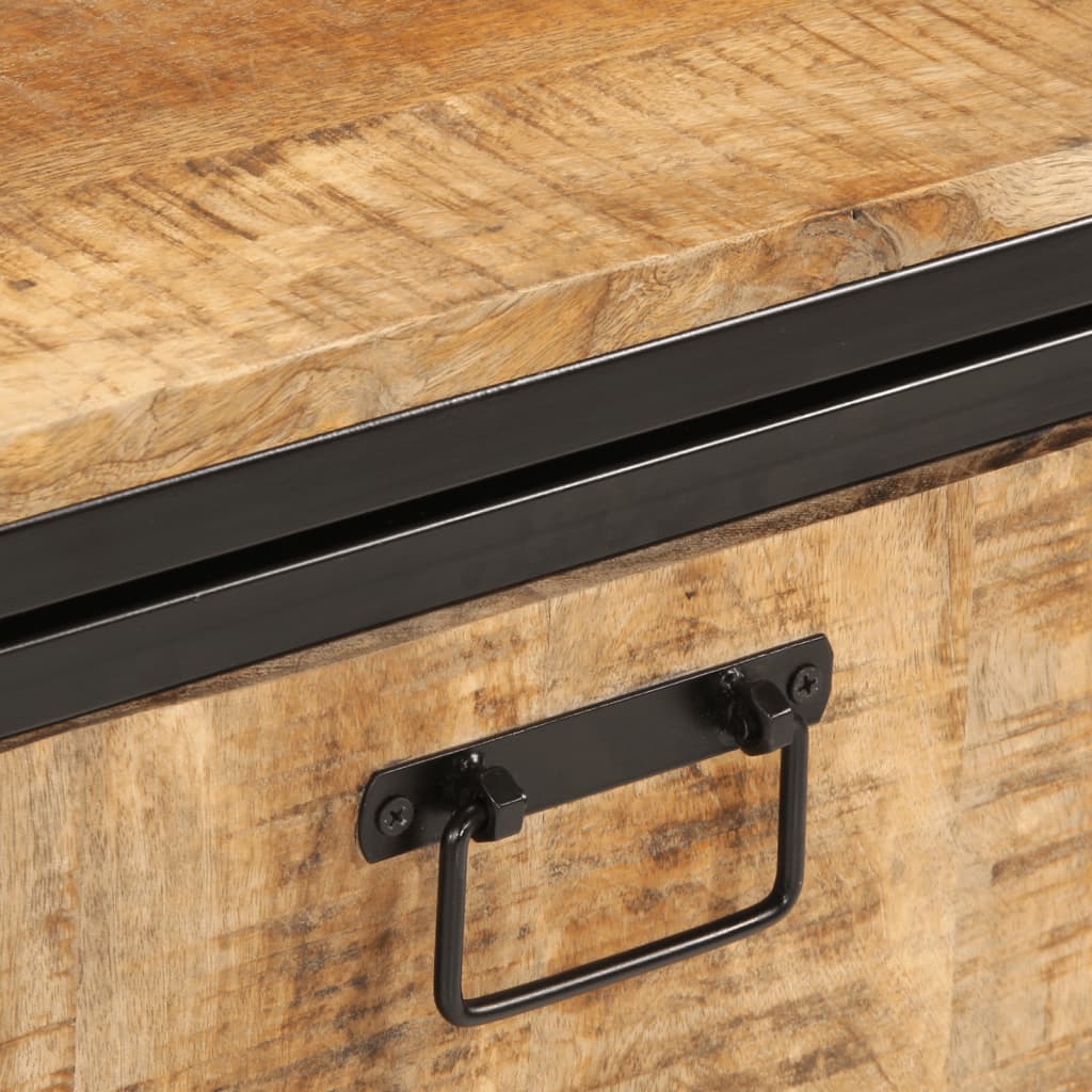 Skoskap 60x35x53 cm grovt heltre mangotre