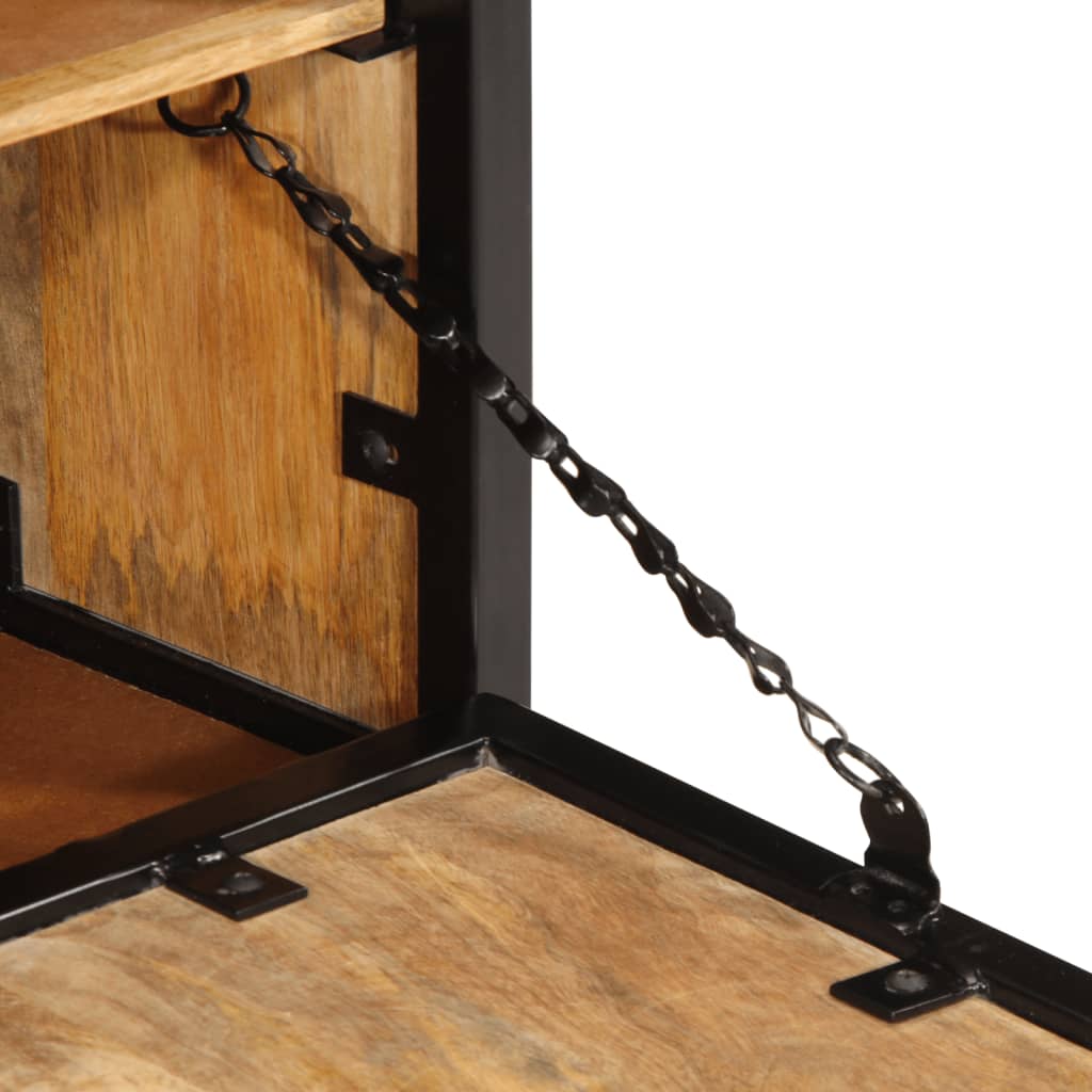 Skoskap 60x35x53 cm grovt heltre mangotre