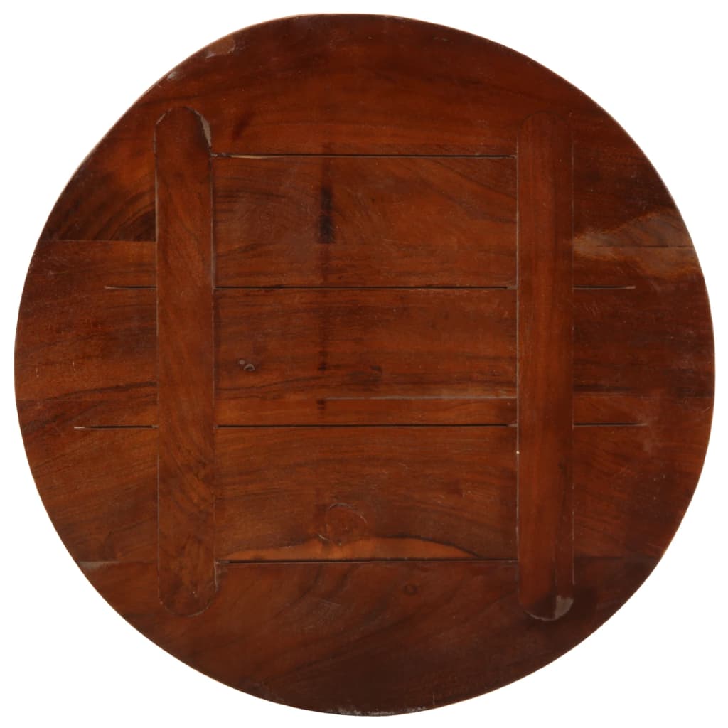 Bordplate Ø 50x2,5 cm rund gjenvunnet heltre
