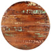 Bordplate Ø 80x1,5 cm rund gjenvunnet heltre