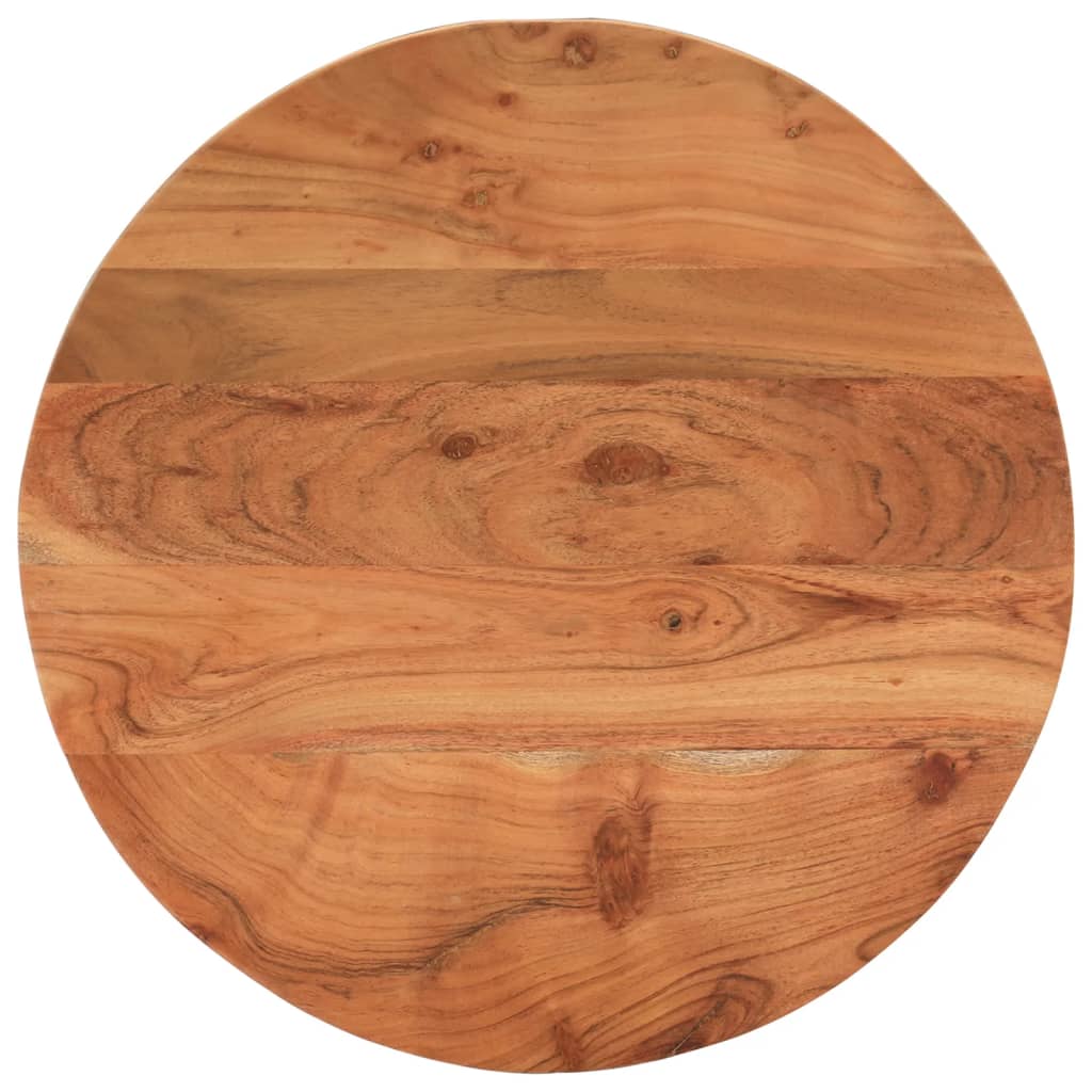Bordplate Ø50x2,5 cm rund heltre akasie