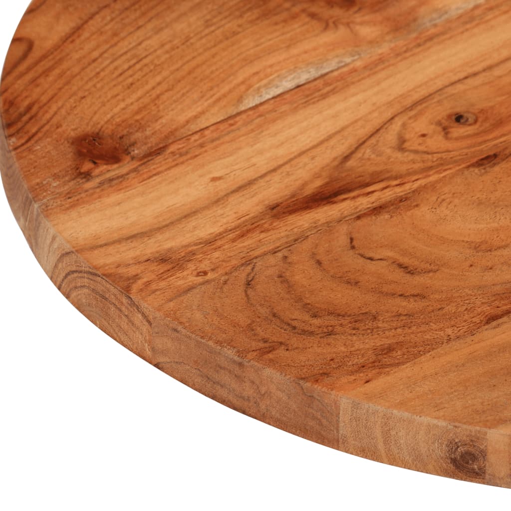 Bordplate Ø50x2,5 cm rund heltre akasie