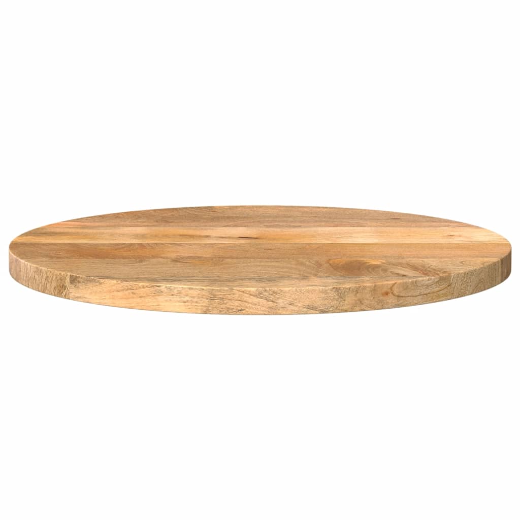 Bordplate Ø 40x2,5 cm rund heltre mango vidaXL