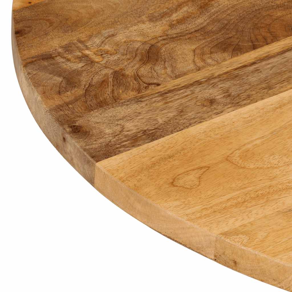 Bordplate Ø 40x2,5 cm rund heltre mango vidaXL